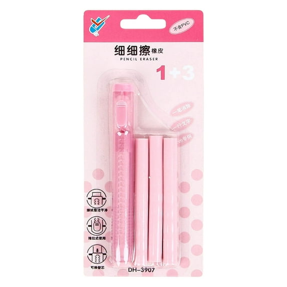 Preplabs 1-Pack Retractable Eraser Pen | Mechanical Shape Design for Creative Office Stationery