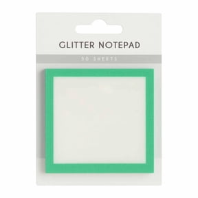Preplabs Clear Sticky Notes, with Self-Adhesive Design for Memo Taking on Books and Journals, Glitter Finish for Visibility, Eco-Friendly PET Material for Sustainable Use