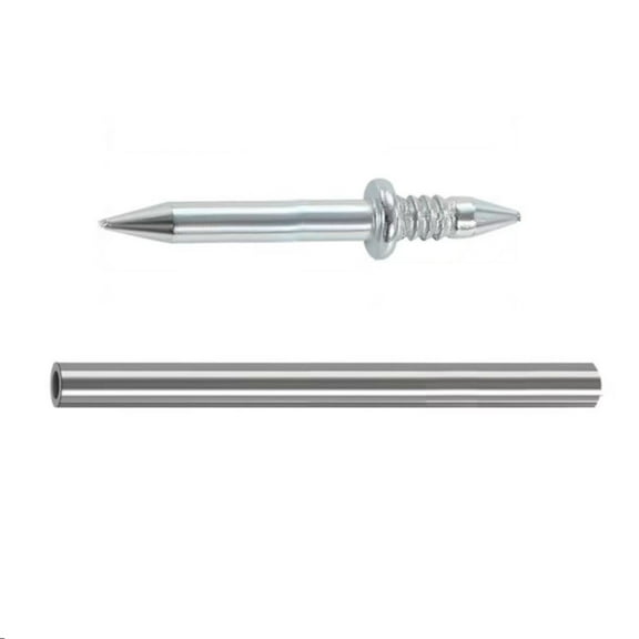 Preplabs Double Head Threaded Nails & Concrete Skirting Fastener Screw - 100-Pack Heavy Duty Construction Hardware