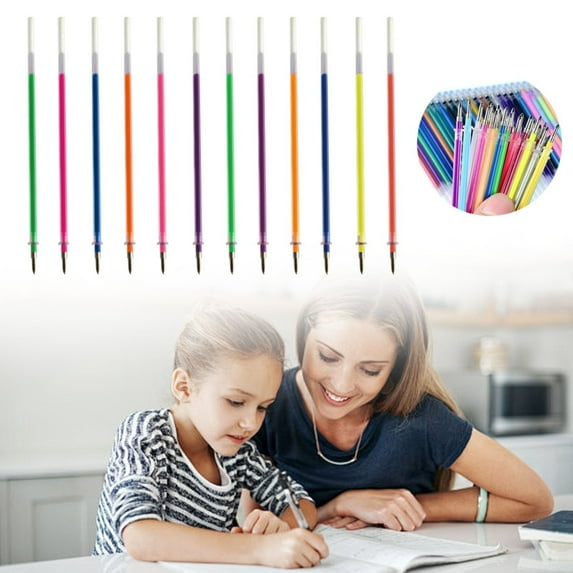 Preplabs Gel Pens for Adult Coloring, 12/24/36 Color Watercolor Marker Set 10ml Refillable