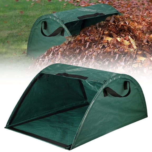 Preplabs Green Leaf Collection Bag 75*50 Cm, Garden Waste Bag Reusable Sack Outdoor, Large Capacity Sack for Leaves, Grass Clippings, and Yard Debris Cleanup