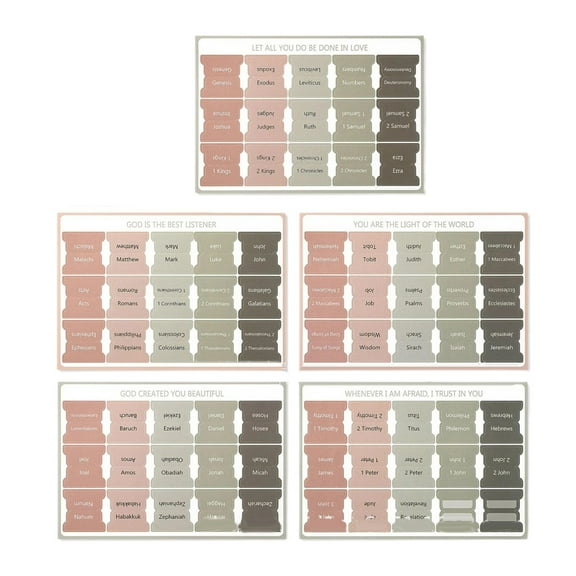 Preplabs Laminated Tabs, Study Index Tabs for Book Organization, Themed Tabs for Note Taking and Reference