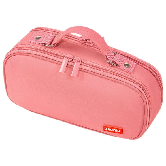 Preplabs Large Capacity Pencil Case | Double Layer Zipper Organizer with Board for Office Teens