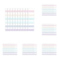 thumbnail image 1 of Preplabs Light Sticky Index Tabs Value Pack, 5 Packs of 10 Writable Book Tabs & Sticky Notes for Planners, Textbooks & Notebooks, Thin Transparent Page Markers, Large 1.77"x1.1", 1 of 5