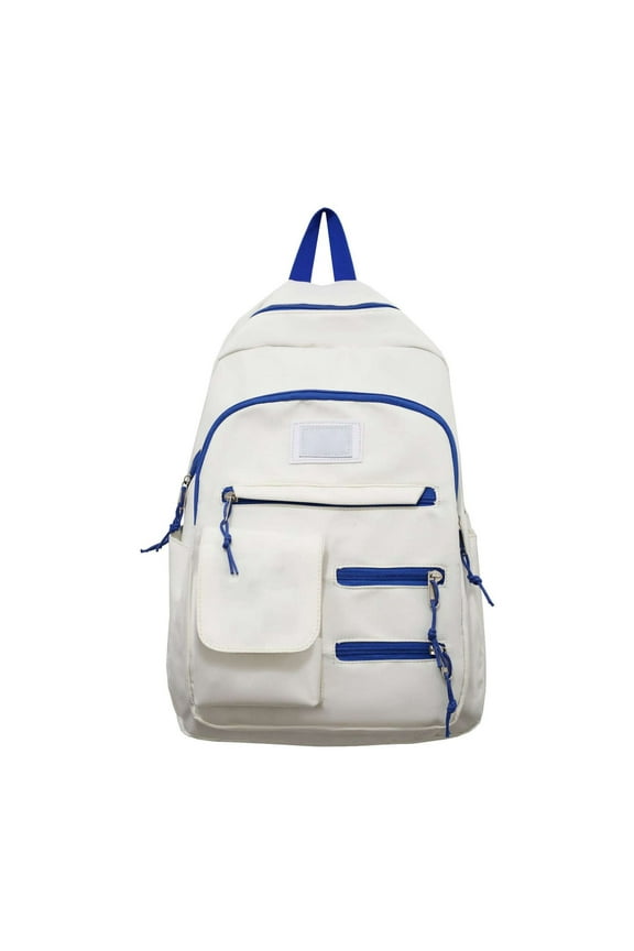 Nylon Laptop Travel Backpack Large Capacity Computer Bag 17-Inch Laptop Compartment Water-Resistant Commuter Pack Business Travel Carry-On Anti-Theft Hidden Pocket