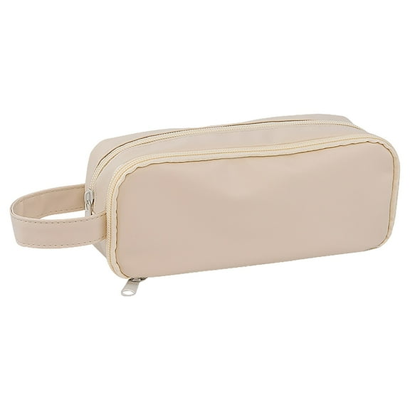 Preplabs Pencil Pouch - Double Layer Storage Box, Compartment Design for Stationery Cosmetics Multi-Purpose Case