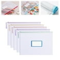 thumbnail image 1 of Preplabs Plastic Expanding File Wallet - Clear Expandable File Folder with Label Pocket for Documents, 1 of 7