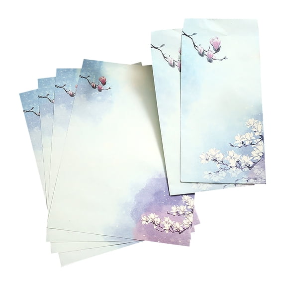 Preplabs Retro Stationery, Kawaii Design Envelopes for Letter Writing, Vintage Paper for Creative Correspondence