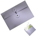 thumbnail image 1 of Preplabs String Envelope File Folder Kraft String Envelope File Folder - A6 Black Thick Document Organizer, 1 of 9
