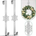 thumbnail image 1 of Preplabs Wreath Hanger Hook Over The Door Metal Holder for Seasonal Decor Christmas Thanksgiving, 1 of 10