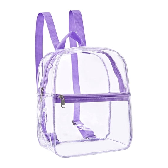 Preplabs Heavy Duty PVC Transparent Backpack Lightweight Clear Backpack for Travel, Events & Everyday Use - Durable and See-Through