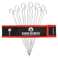 thumbnail image 1 of Prepman Stainless Steel Flat 14 in Kabob Skewers 12 count, 1 of 11