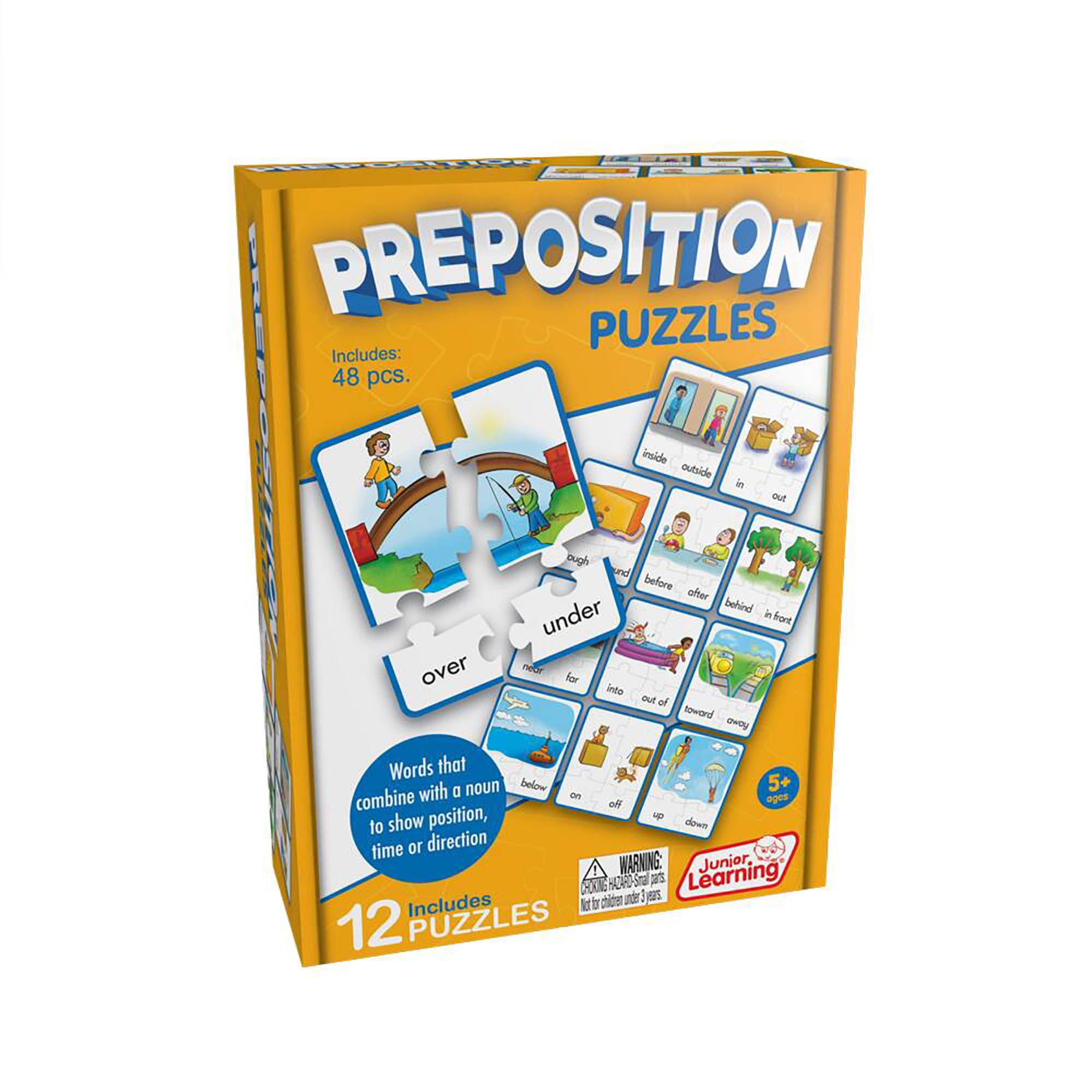 Preposition Puzzles Junior Learning for Ages 5-8, Grade 1 Grade 2 ...