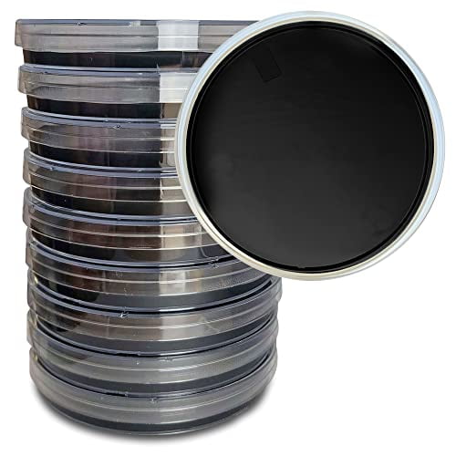Prepoured Black Potato Dextrose Agar Plates Includes Both Black Dye & Charcoal - Enhanced Culture Visualization - Excellent Growth Medium - Great for Mushrooms & Science Projects$$Other