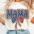 thumbnail image 1 of Preppy American Mama Shirt, Mama Usa Shirt, Coquette 4Th Of July Shirt, Retro Memorial Day Shirt, Checkered America Bow Shirt, Stars And Stripes Shirt Unisex S-5XL Hot Trending Shirt, 1 of 2