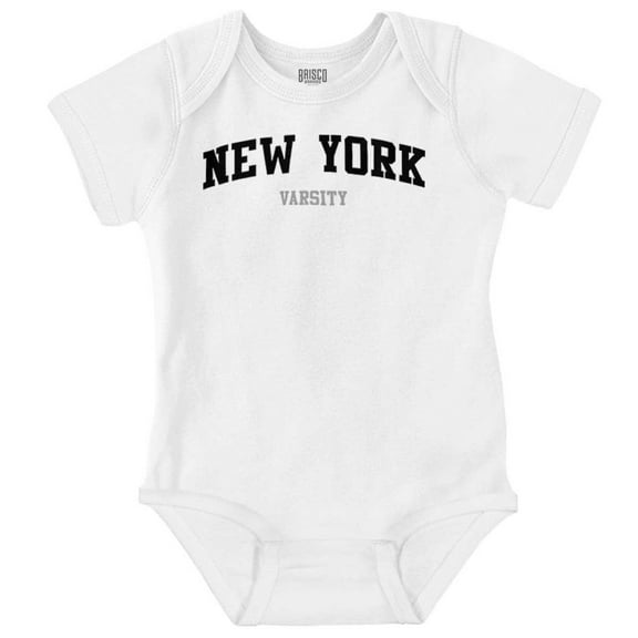 Preppy Athletic New York Varsity Romper Boys or Girls Infant Baby Brisco Brands NB