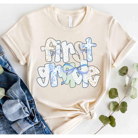 Preppy Back to School Floral Bundle , First Day Of School , Preppy School , Pre-K School Bundle First/Second/Third Grade Design Sweatshirt All Size S-5XL