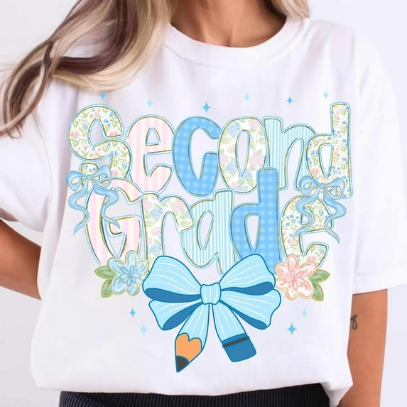 Preppy Back to School Floral Shirt Bundle, Retro Teacher Shirt Design, First Day Outfit for Kindergarten to 3rd Grade Students and Teachers Gift