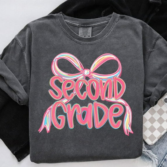 Preppy Back to School Shirt Bundle, Teacher Coquette First Day of School Shirt Design, Girly Pink Bow Sublimation Shirt, Pre-K to 4th Grade Shirt