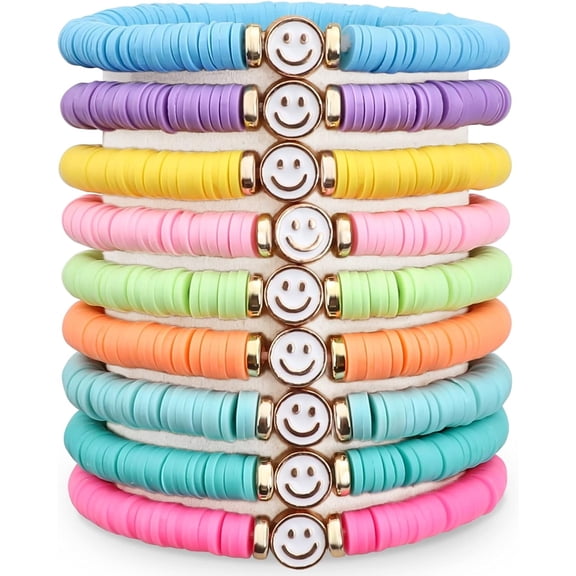 Preppy Bracelets For Teen Girls - Stackable Boho Surfer Friendship Bracelets Set For Little Girls & Women[z4742]