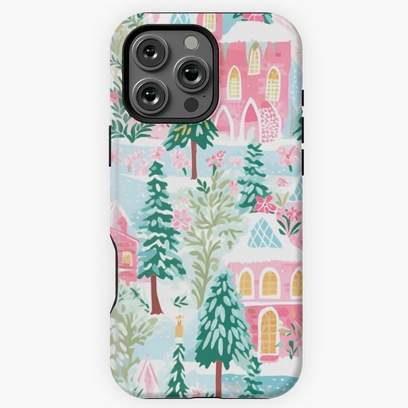 Preppy Christmas Pattern Phone Case for iPhone 11 12 13 14 15 16 17 Pro Max
