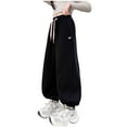 thumbnail image 1 of Preppy Clothes Kids Preppy Clothes For Girls 10-12 Girls Sweatpants Joggers Sweat Pants Graphic Print with Pockets High Waisted Cute Pants, 1 of 6