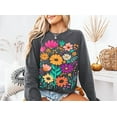 thumbnail image 1 of Preppy Floral Brushstroke Sweatshirt, Boho Floral Sweatshirt, Floral Mama Sweatshirt, Summer Vibes Sweatshirt, Spring Flowers Sweatshirt, Wildflower Sweatshirt, Boho Summer Sweatshirt, 1 of 5