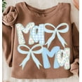 thumbnail image 1 of Preppy Floral Mama Sweatshirt, Grandmillennial Floral Sweatshirt, Nana Gigi Shirt, Mama Floral Sweatshirt, Blue Mama Shirt, Striped Mama Shirt, Mother's Day Gift, 1 of 5