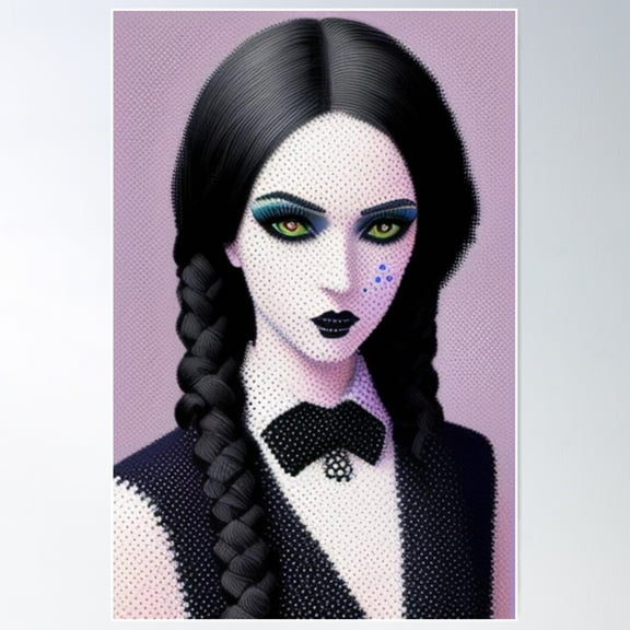 Preppy Goth Poster Wall Art, Modern Wall Decor For Living Room Bedroom, 16x24 UNFRAMED