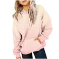 thumbnail image 1 of Preppy Hoodies for Girls Y2k Toddler Crewneck Sweatshirt 4T Pullover Hoodies with Pockets Long Sleeve Tops Gradual Print Shirts Fall Clothes Sueter Escolares Para NiñAs Pink 11 Years, 1 of 5