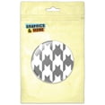 thumbnail image 1 of Preppy Houndstooth White Gray Refrigerator Button Magnet, 1 of 2