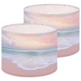 thumbnail image 1 of Preppy Lampshades 2 Pack Pink Beach Ocean Waves Abstract Seascape Paintings Coastal Sea 13"x13"x10" Light Shade for Table Lamps Floor Lamps Drum Lamp Shades Lampshade Replacement Easy Assembly, 1 of 8