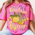 thumbnail image 1 of Preppy Lemon Summer T-Shirt for Women – Cute Coquette Aesthetic Tee with Easy Peasy Lemonade Design – Fun Girly Summer Shirt, Trendy Casual Graphic Tee, 1 of 5