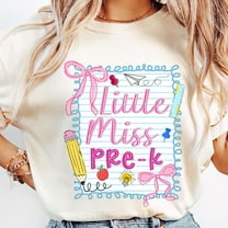 Preppy Little Miss Back to School Shirt, Coquette First Day Shirt, Girly Pink Bow Tee, 1st 2nd 3rd Grade School Shirt, Cute School Outfit