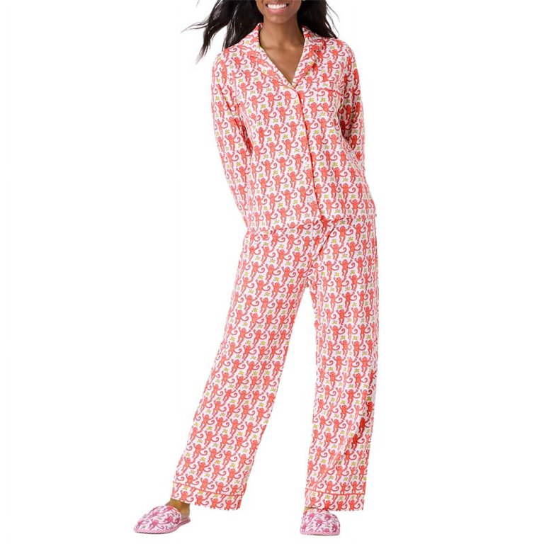 Monkey print pajamas for adults shop
