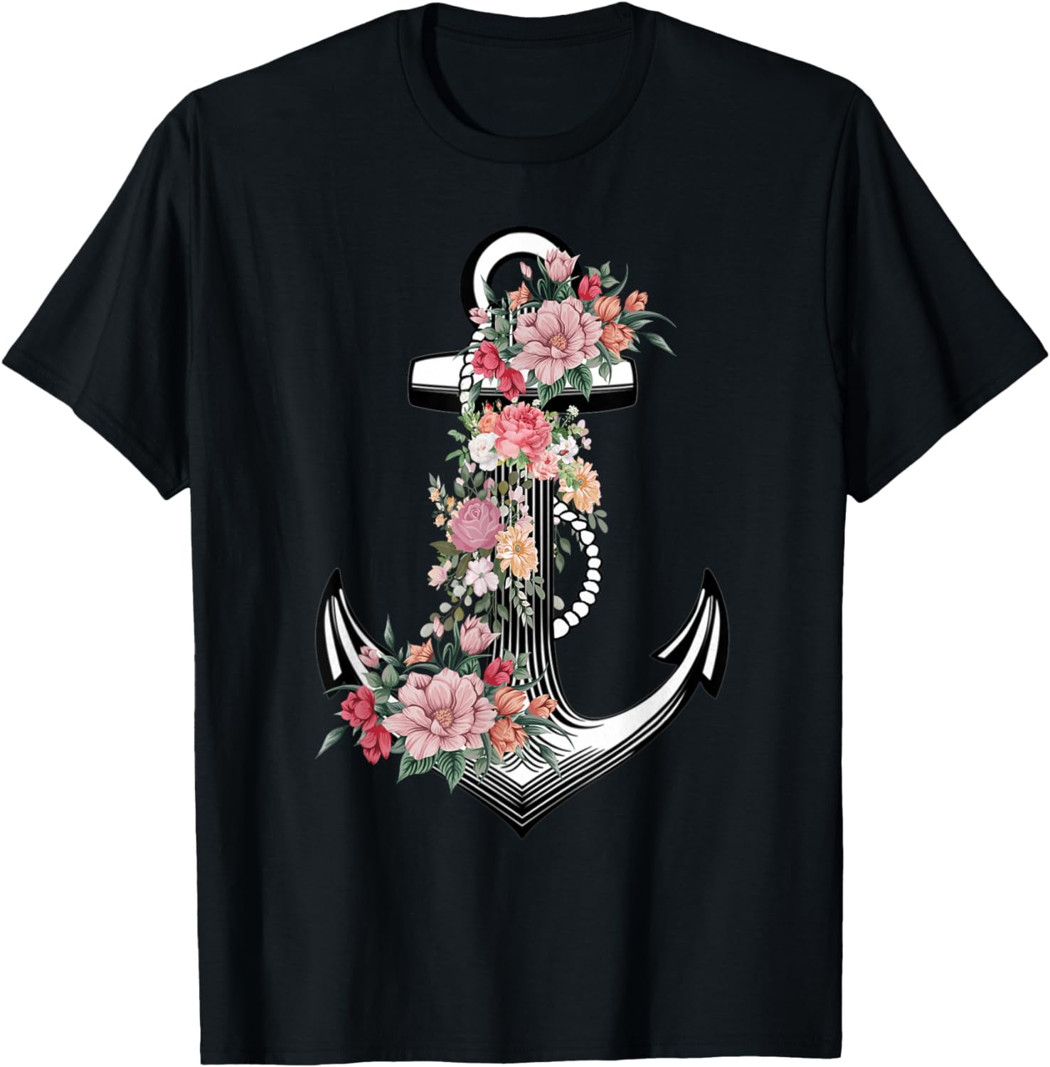 Preppy Nautical Anchor Gifts for Sailors Boaters & Yachting T-Shirt ...