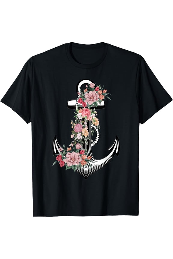 Preppy Nautical Anchor Gifts for Sailors Boaters & Yachting T-Shirt mens t shirt,black,women,funny,misfits,men,journey,t-shirt