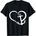 thumbnail image 1 of Preppy Nautical Anchor Gifts for Sailors Boaters & Yachting T-Shirt mens t shirt，black，women，funny，misfits，men，journey，t-shirt, 1 of 4