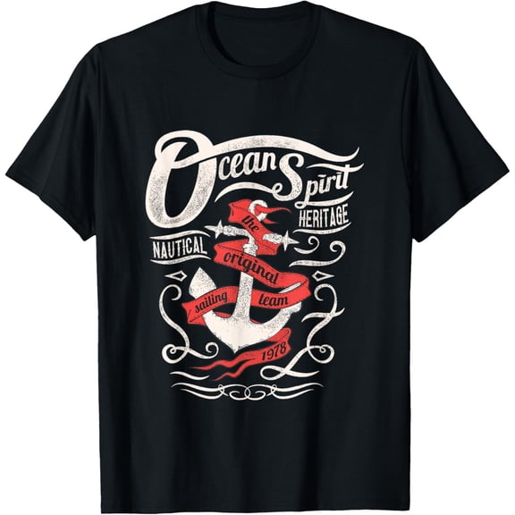Preppy Nautical Anchor Gifts for Sailors Boaters & Yachting T-Shirt mens t shirt，black，women，funny，misfits，men，journey