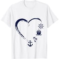 thumbnail image 1 of Preppy Nautical Anchor Gifts for Sailors Boaters & Yachting T-Shirt mens t shirt，white，women，funny，misfits，men，journey, 1 of 4
