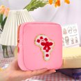 thumbnail image 1 of Preppy Patch Makeup Cosmetic Bag, Small Nylon Coin Purse Pouch, Portable Waterproof Travel Toiletry Organizer, Christmas Theme Bag for Women Girls Xmas Gifts, 1 of 8