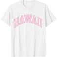 thumbnail image 1 of Preppy Pink Hawaii Honolulu Beach T-Shirt, 1 of 3