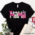 thumbnail image 1 of Preppy Pink Mama Coquette T-Shirt, Retro White and Black Tee for Trendy and Stylish Moms, 1 of 8