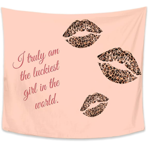 Preppy Pink Western Tapestry, Cowgirl Room Decor, All Y'all Are Welcome Western Girly Aesthetic Tapestries Wall Blanket for Girls Bedroom Dorm Apartment Decor