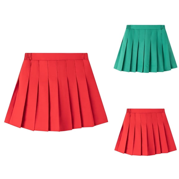 Preppy Pleated Bottom for â Classic Uniform Piece with Daily Versatility, Essential Layer Styled Alongside Pink Dress for Girls Looks