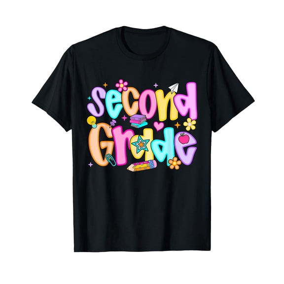 Preppy Second Grade Back to School 2nd Grade s Girls T-Shirt
