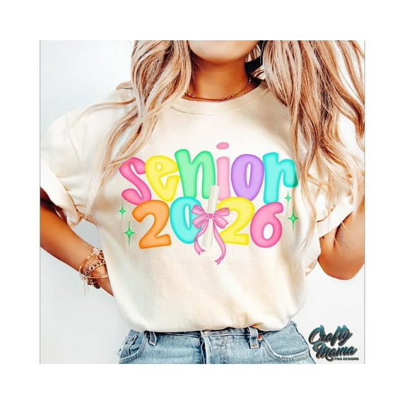 Preppy Senior 2026 T-Shirt, Graduation Senior Shirt, Cute Girls Senior Graphic Tee, Senior Diploma Shirt, Graduation Tee