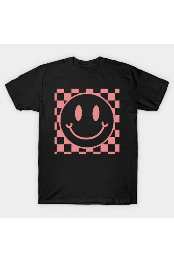Preppy Smiley Face Retro 70s Style Aesthetic for a Happy Positive T-Shirt
