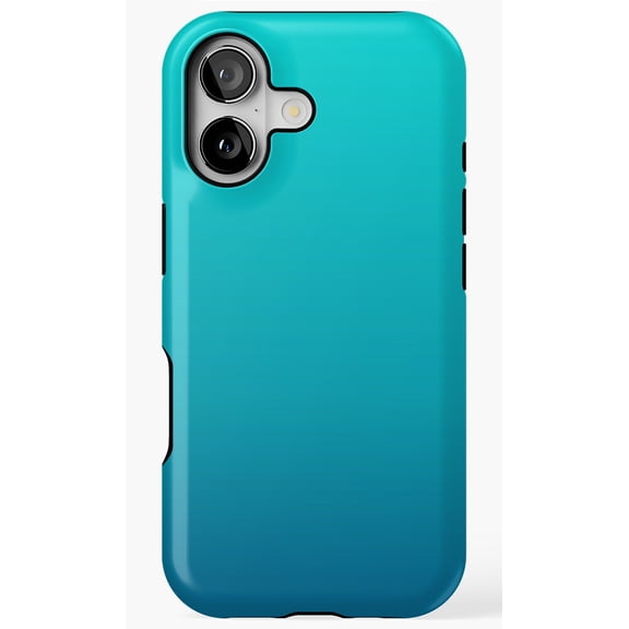 Preppy Summer Beach Teal Turquoise Ombre Phone Case for iPhone 11 12 13 14 15 16 17 Pro Max