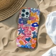 thumbnail image 1 of Preppy Summer Coastal Floral Girly Collage Aesthetic Phone Case for iPhone 17 through 11 Pro Max, 1 of 2